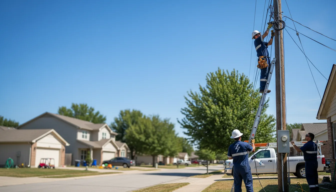 Residential electrician providing installation services in Burton, MI